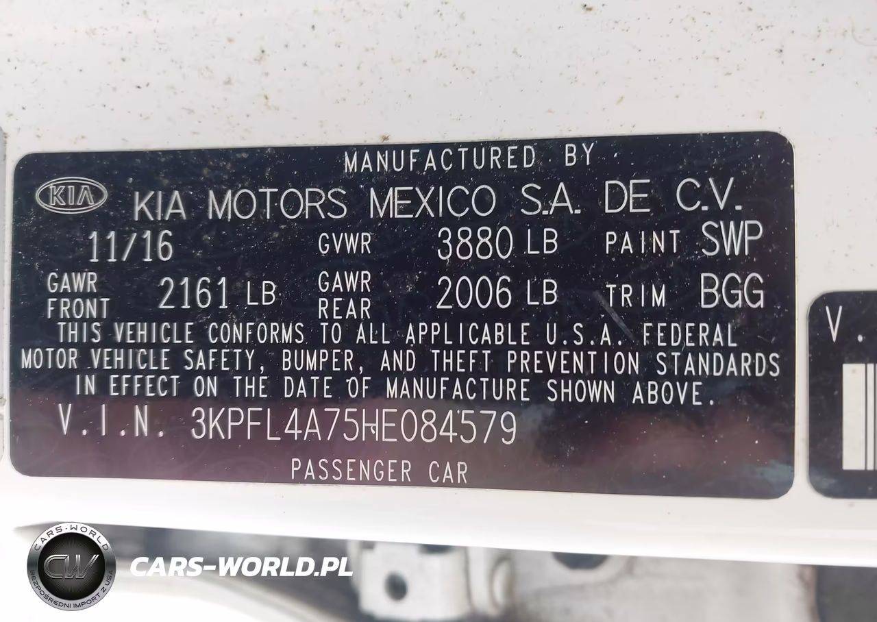 2017 Kia Forte Lx VIN:3KPFL4A75HE084579 - 9