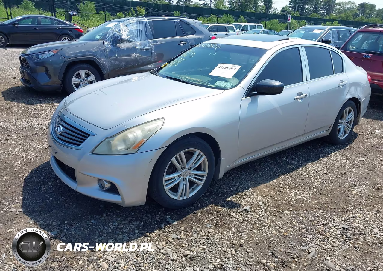 2012 Infiniti G25X VIN:JN1DV6AR3CM730407 - 2