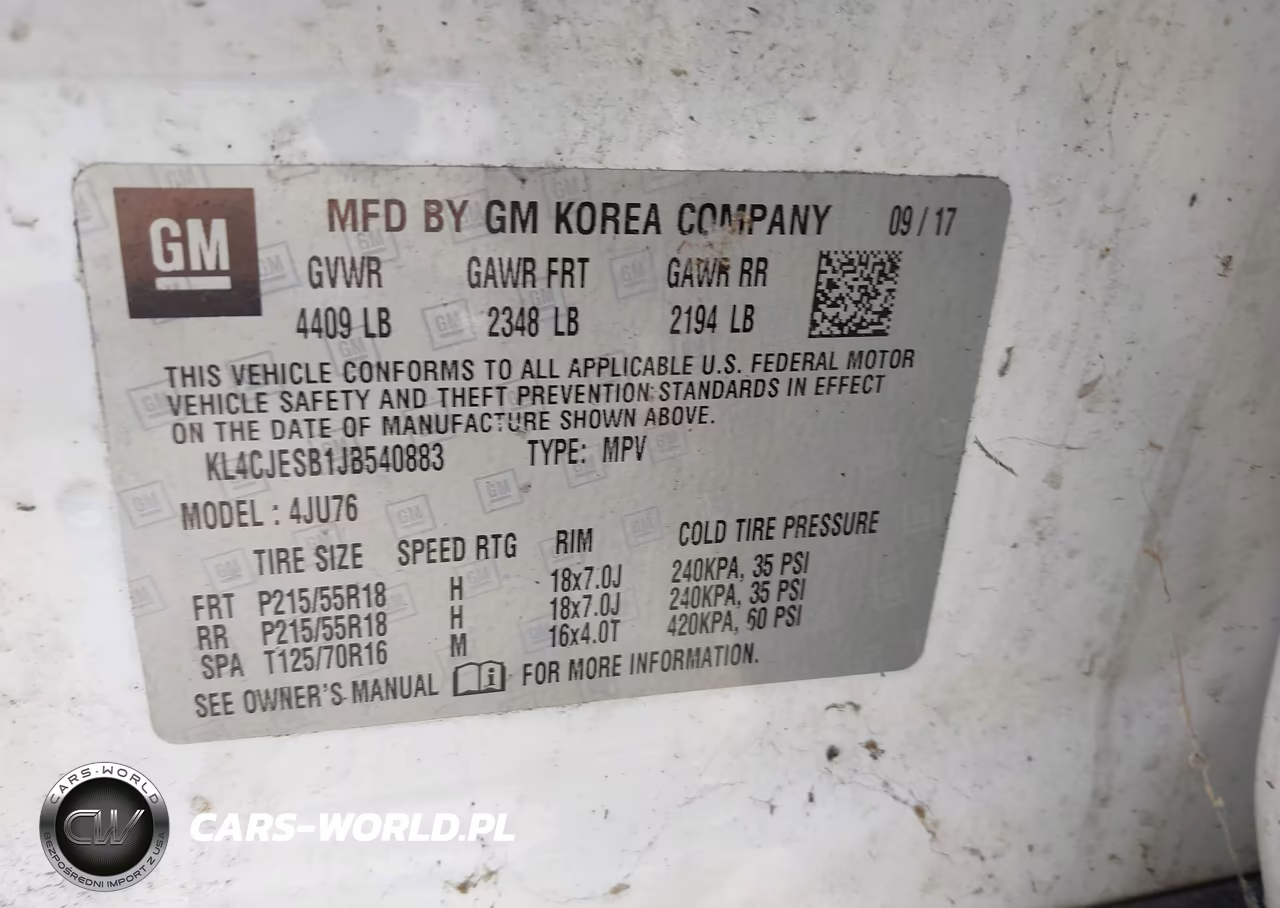 2018 Buick Encore Preferred VIN:KL4CJESB1JB540883 - 9