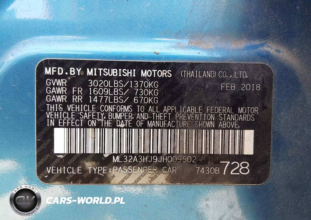 2018 Mitsubishi Mirage Es VIN:ML32A3HJ9JH009502 - 9