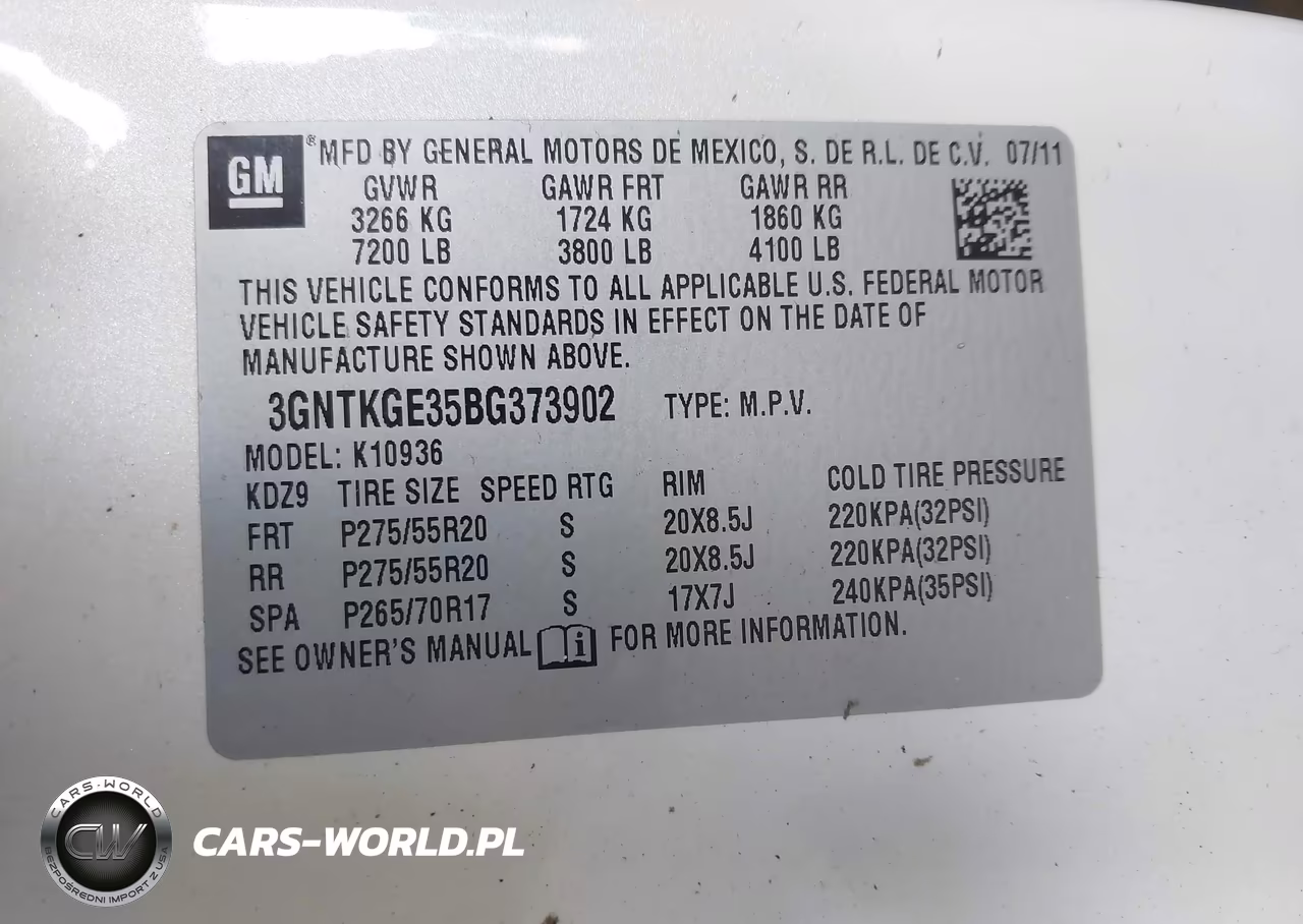 2011 Chevrolet Avalanche 1500 Ltz VIN:3GNTKGE35BG373902 - 9
