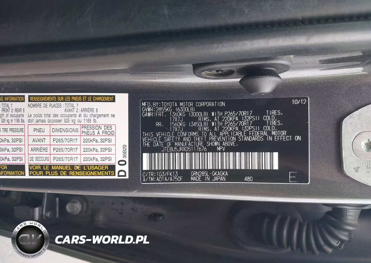2013 Toyota 4Runner Sr5 VIN:JTEBU5JRXD5117676 - 9