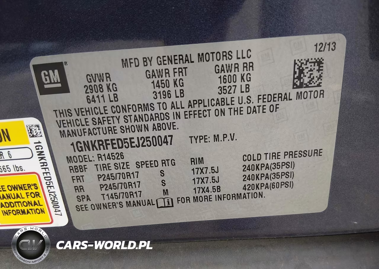 2014 Chevrolet Traverse Ls VIN:1GNKRFED5EJ250047 - 9