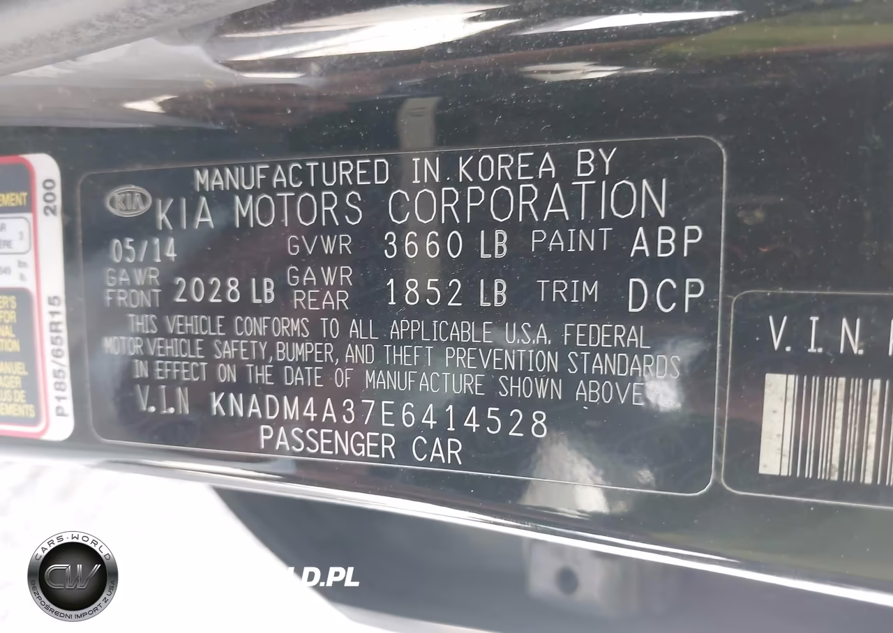 2014 Kia Rio Lx VIN:KNADM4A37E6414528 - 9