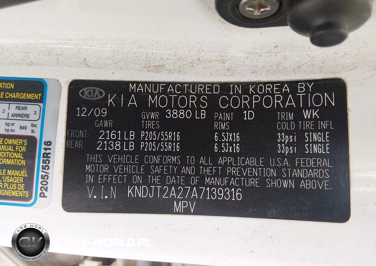 2010 Kia Soul + VIN:KNDJT2A27A7139316 - 9