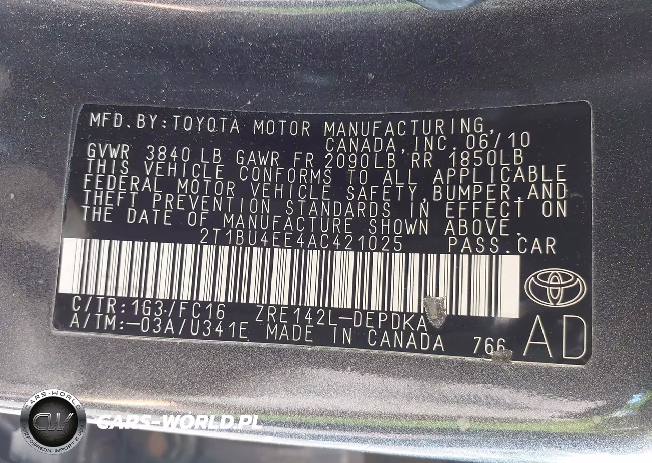 2010 Toyota Corolla Le VIN:2T1BU4EE4AC421025 - 9
