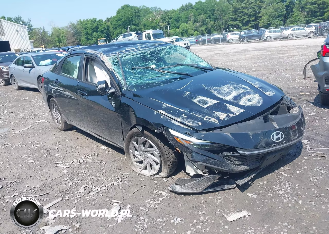 2024 Hyundai Elantra Hybrid Blue VIN:KMHLM4DJXRU093963 - 1
