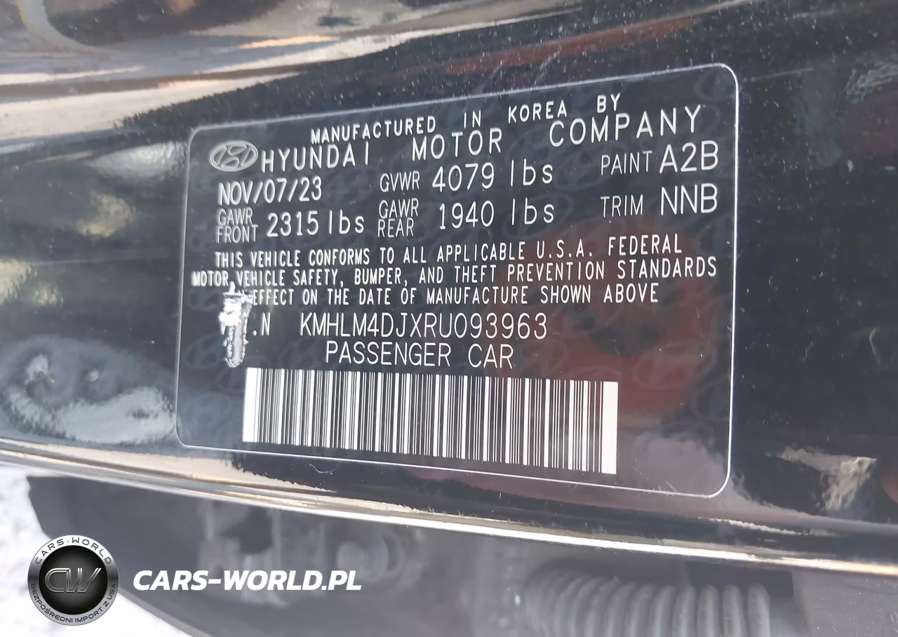 2024 Hyundai Elantra Hybrid Blue VIN:KMHLM4DJXRU093963 - 9