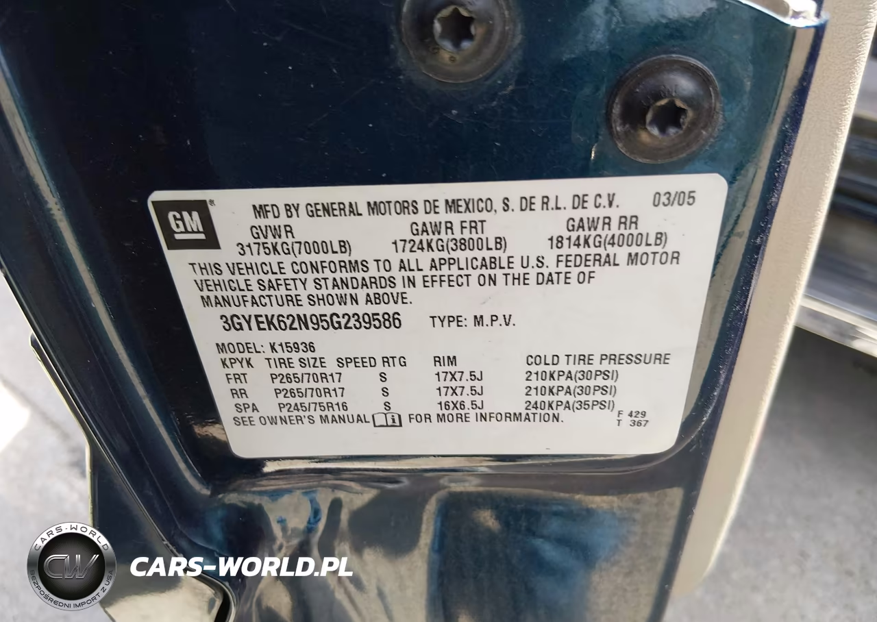 2005 Cadillac Escalade Ext Standard VIN:3GYEK62N95G239586 - 9