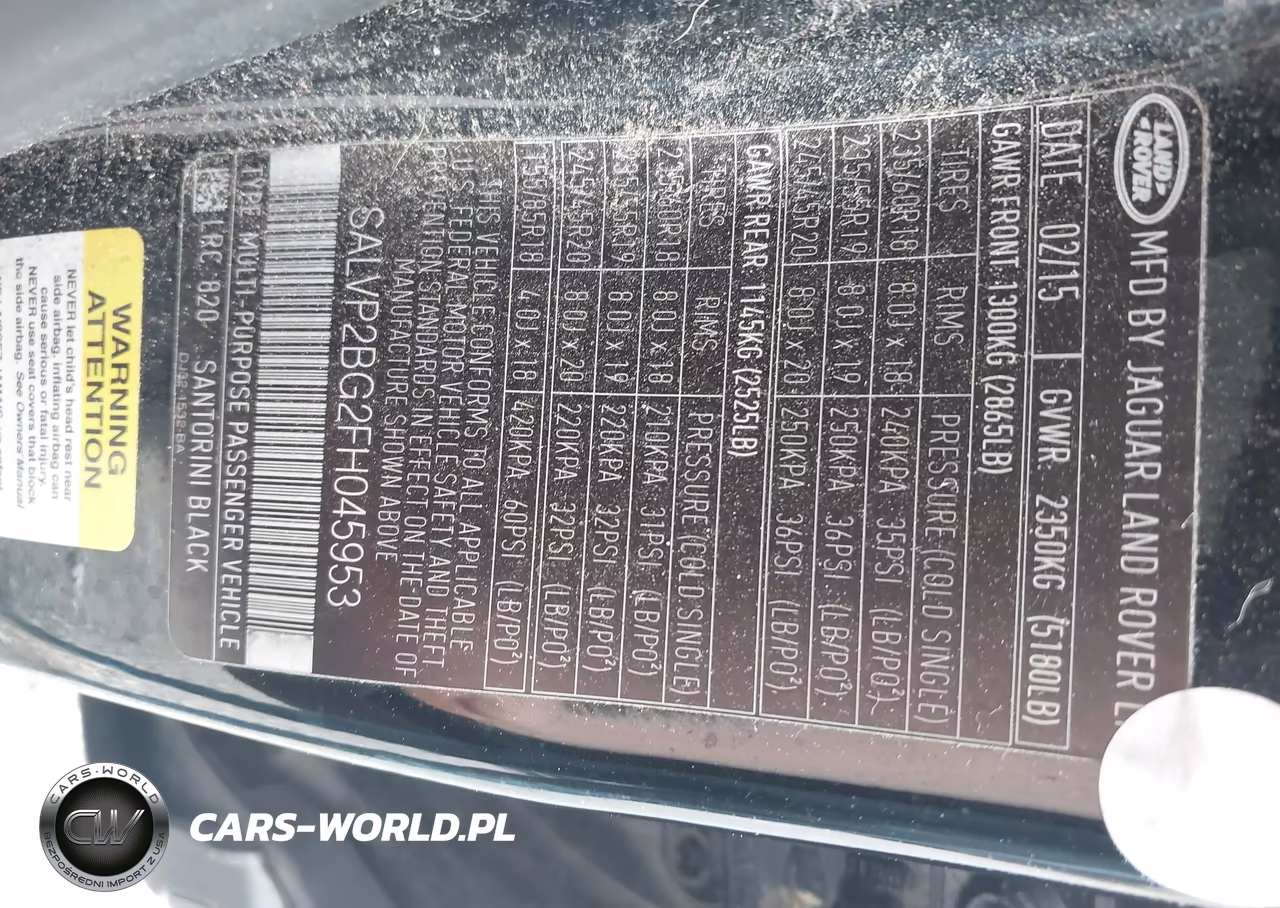 2015 Land Rover Range Rover Evoque Pure VIN:SALVP2BG2FH045953 - 9