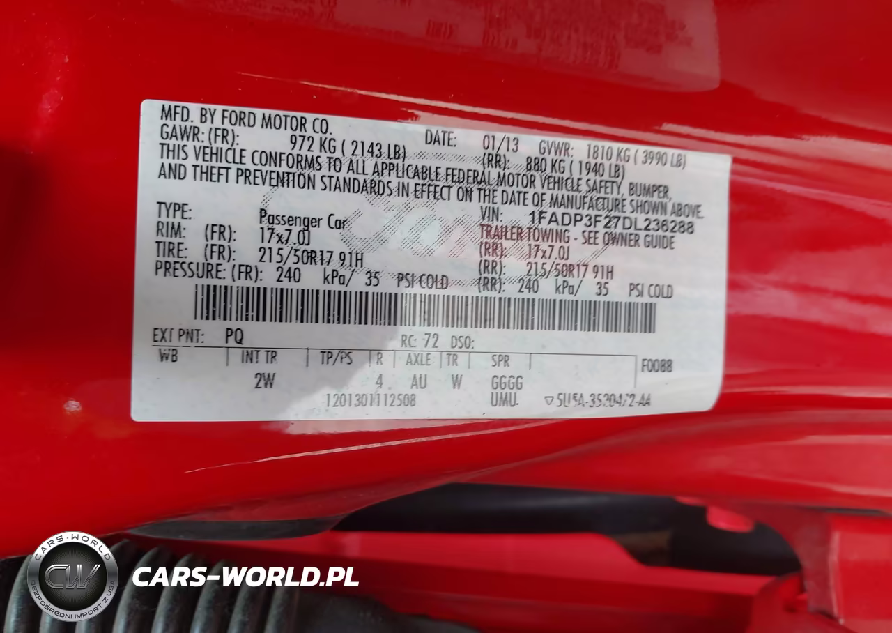 2013 Ford Focus Se VIN:1FADP3F27DL236288 - 9