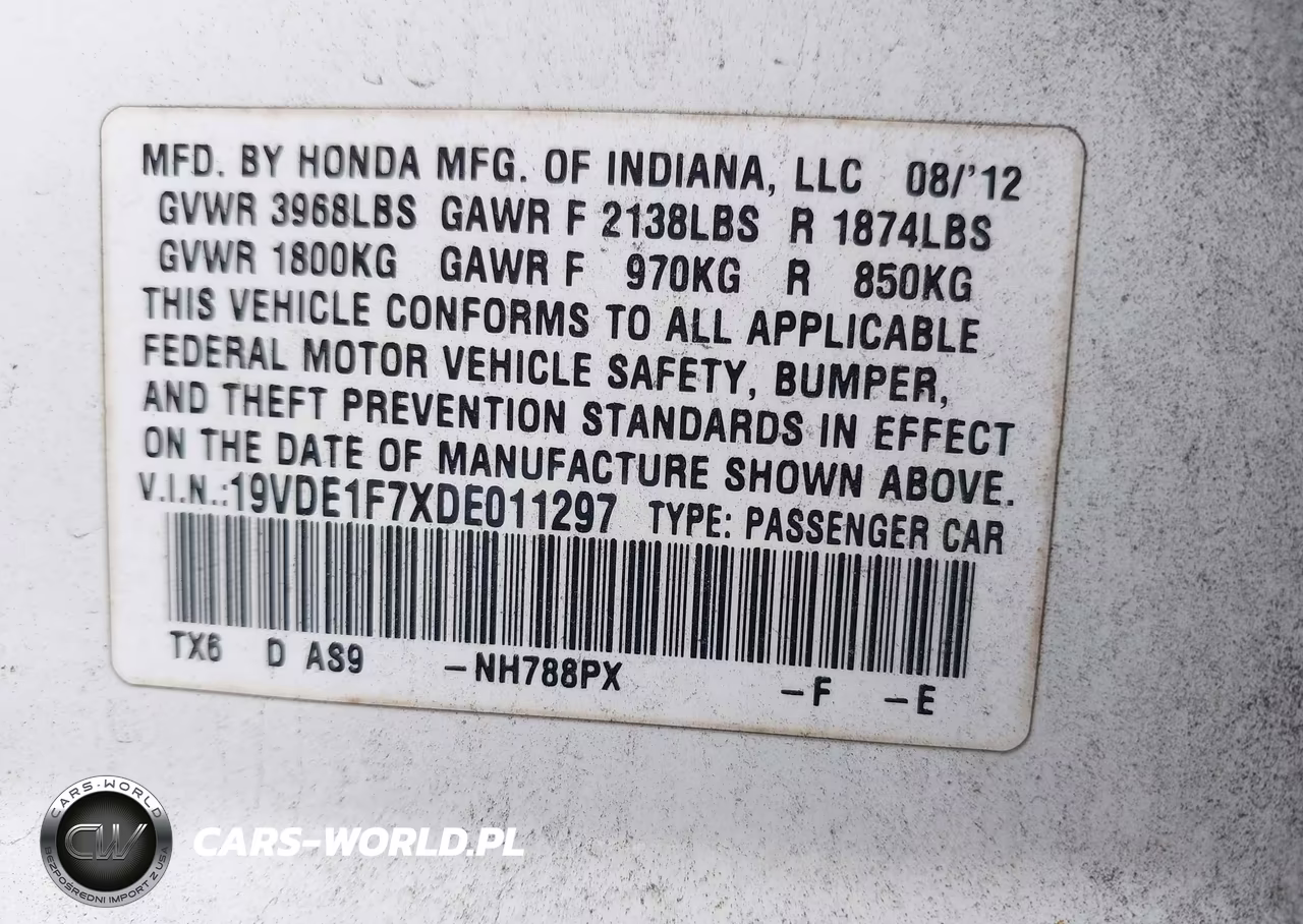 2013 Acura Ilx 2.0L VIN:19VDE1F7XDE011297 - 9