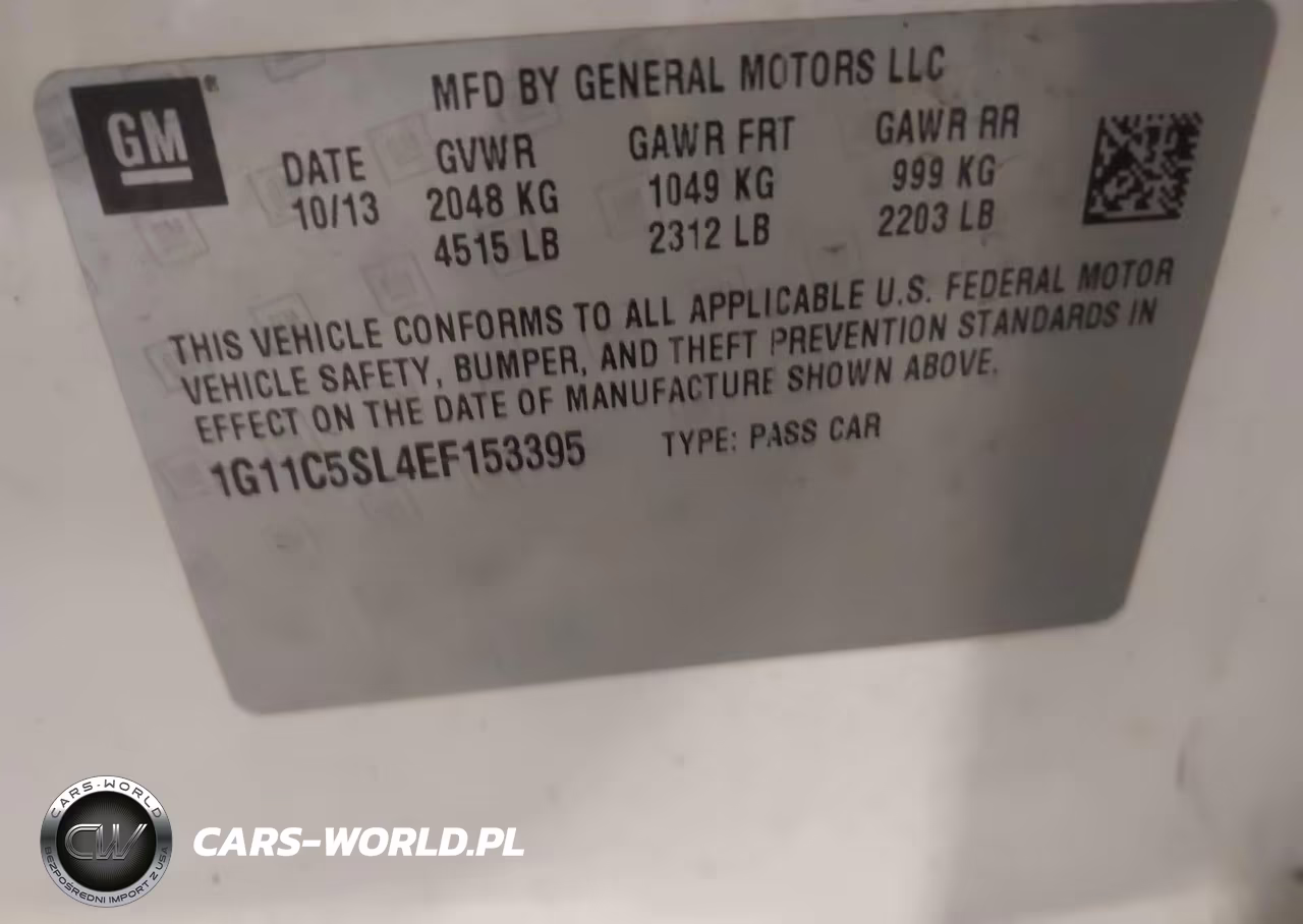 2014 Chevrolet Malibu 1Lt VIN:1G11C5SL4EF153395 - 9