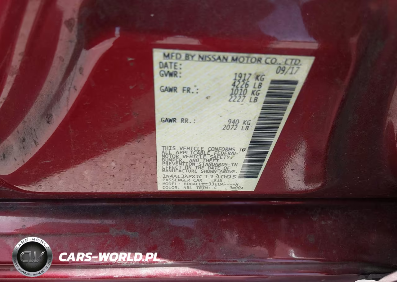 2018 Nissan Altima 2.5 S VIN:1N4AL3APXJC114005 - 9