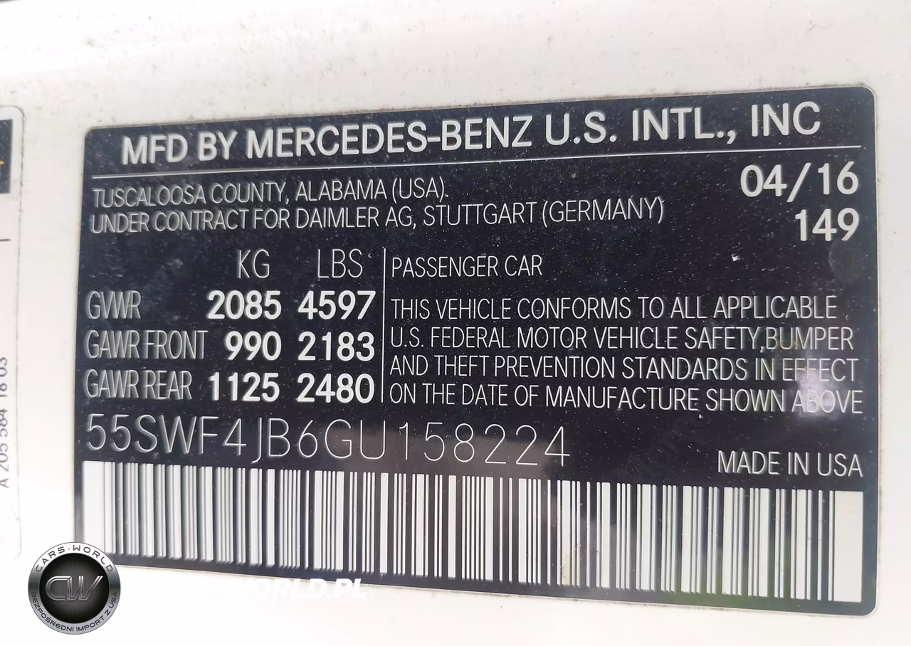 2016 Mercedes-Benz C 300 VIN:55SWF4JB6GU158224 - 9