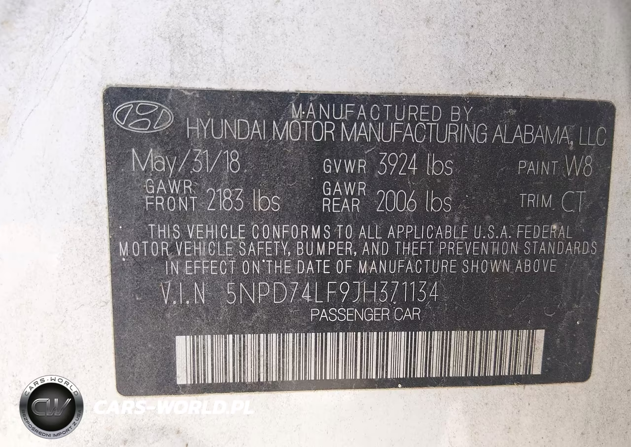 2018 Hyundai Elantra Se VIN:5NPD74LF9JH371134 - 9