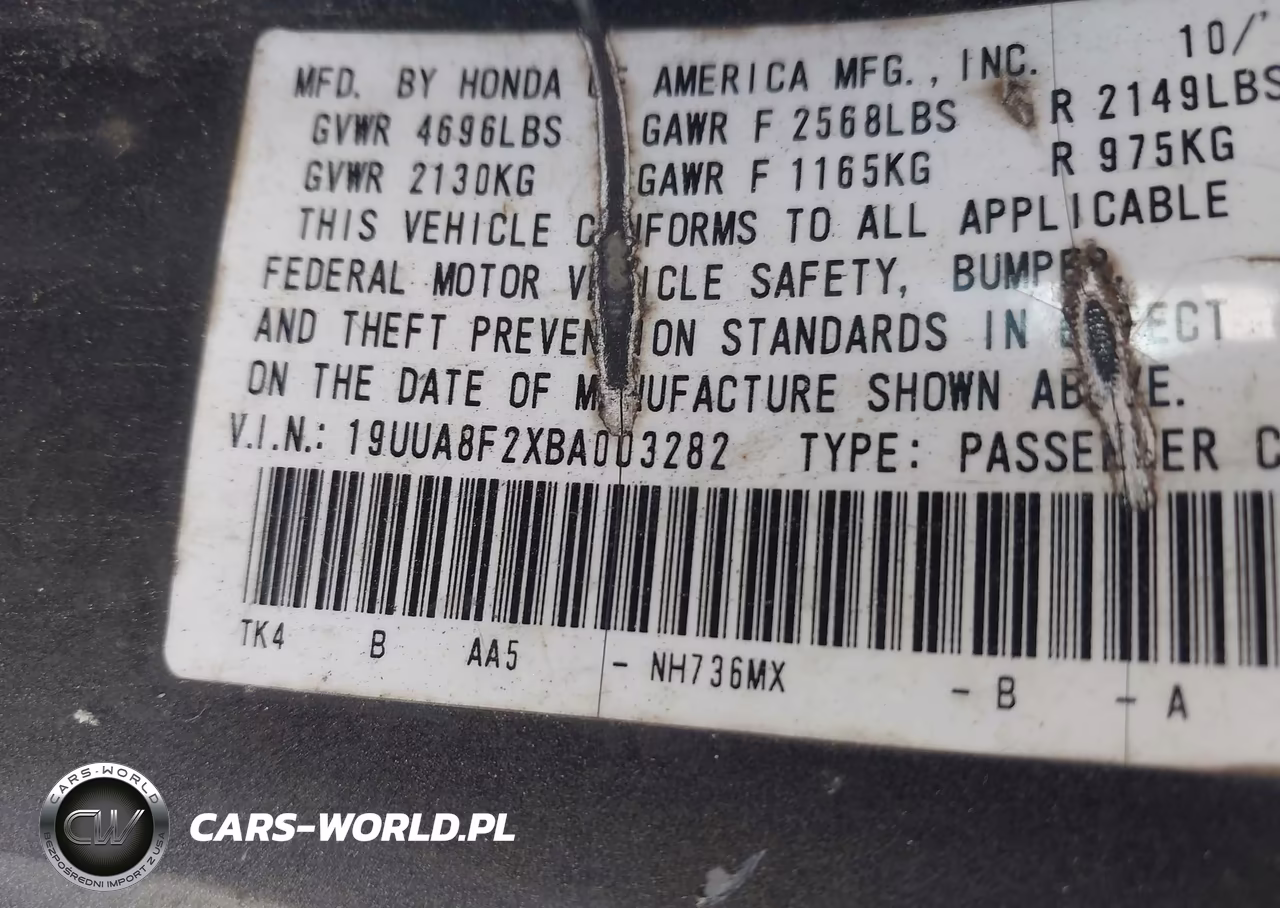 2011 Acura Tl 3.5 VIN:19UUA8F2XBA003282 - 9