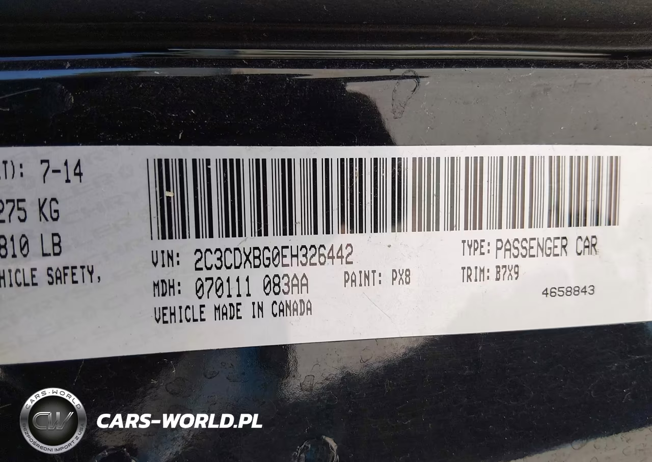 2014 Dodge Charger Se VIN:2C3CDXBG0EH326442 - 9