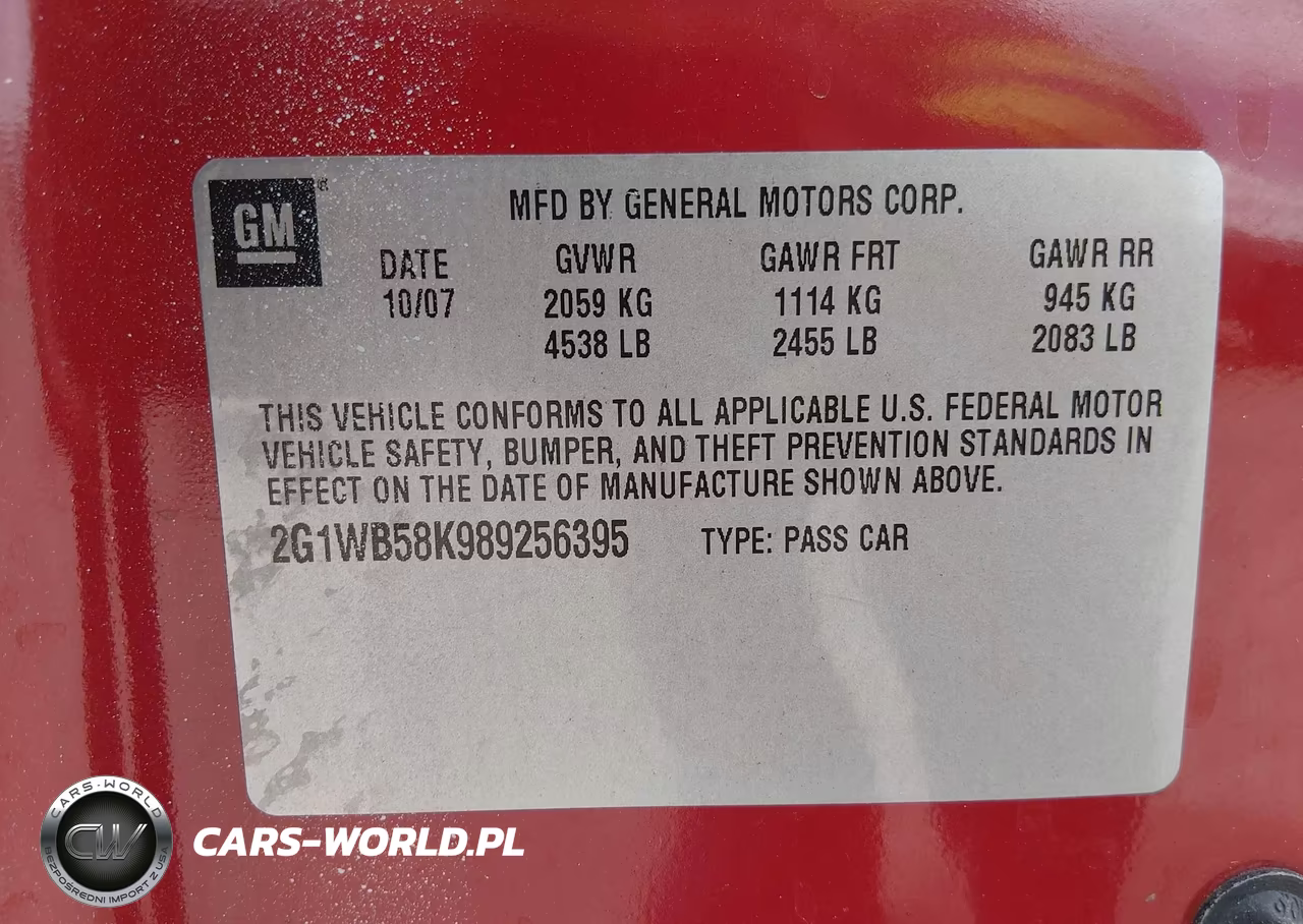 2008 Chevrolet Impala Ls VIN:2G1WB58K989256395 - 9