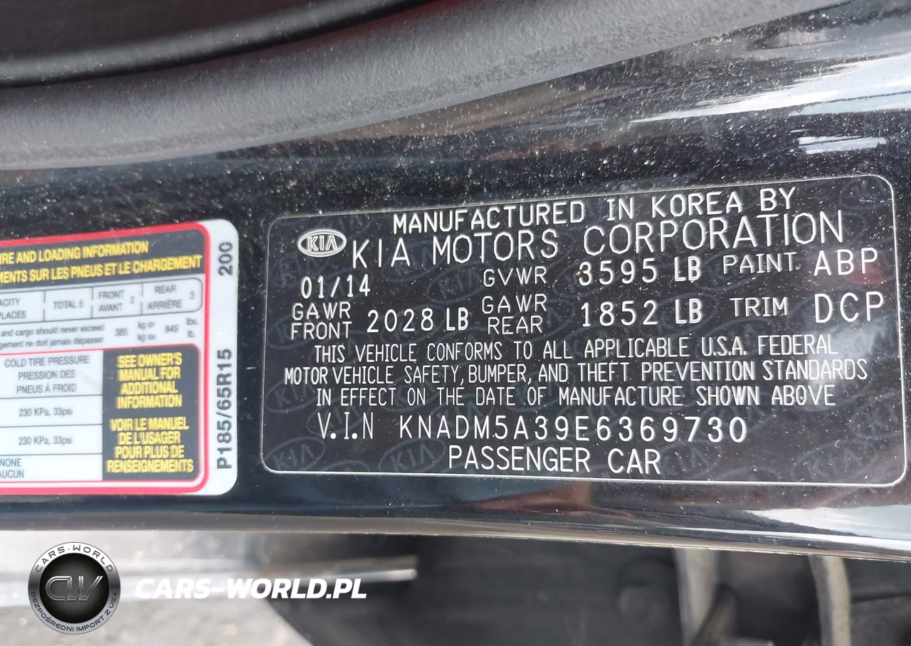 2014 Kia Rio Lx VIN:KNADM5A39E6369730 - 9