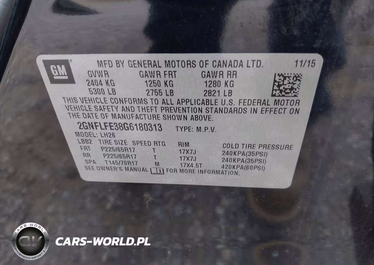 2016 Chevrolet Equinox Lt VIN:2GNFLFE38G6180313 - 9