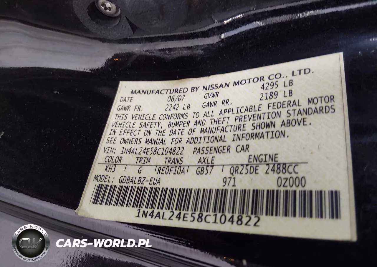 2008 Nissan Altima 2.5 S VIN:1N4AL24E58C104822 - 9