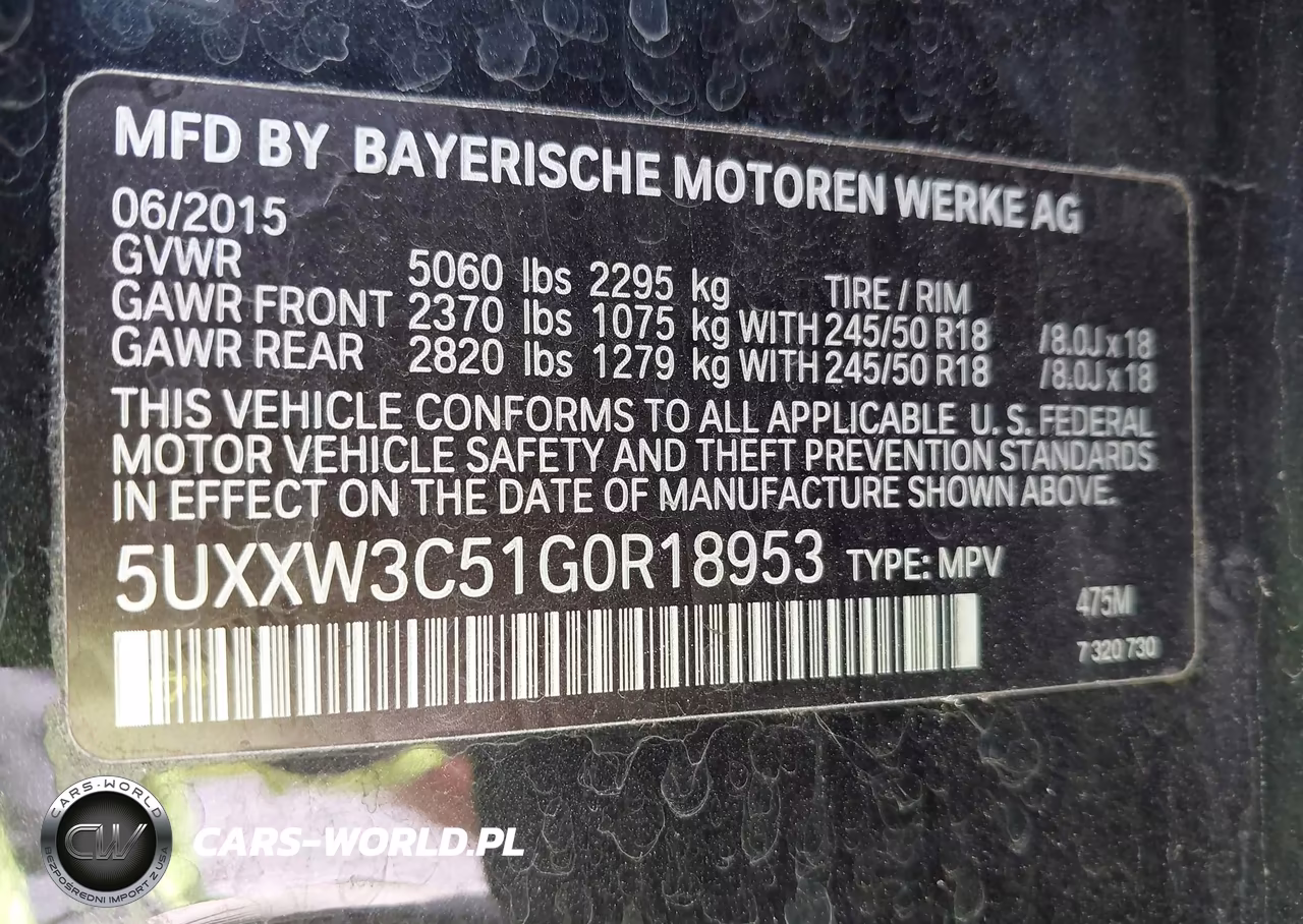 2016 BMW X4 xDrive28I VIN:5UXXW3C51G0R18953 - 9