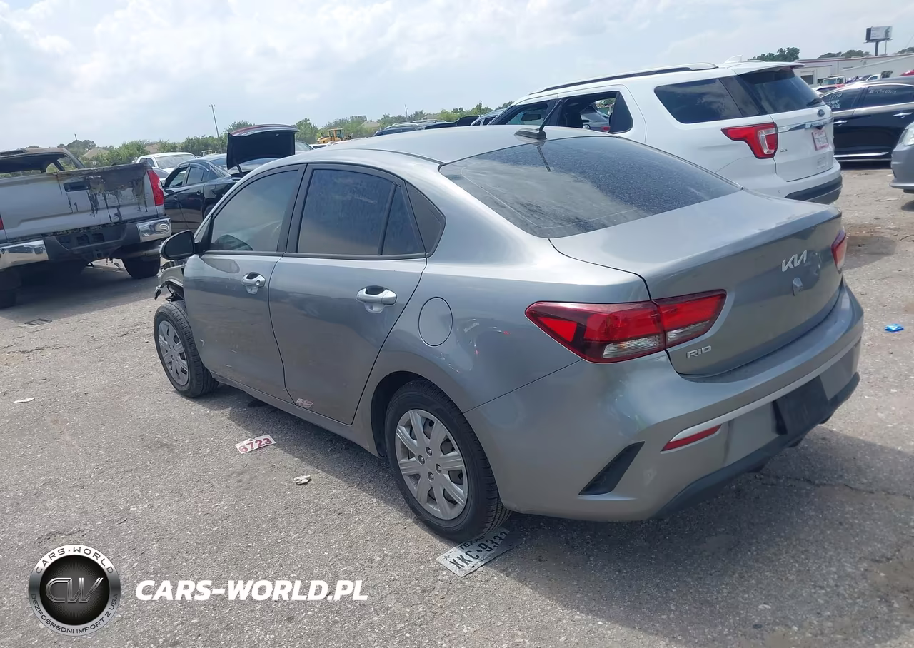 2022 Kia Rio S VIN:3KPA24AD9NE464197 - 3