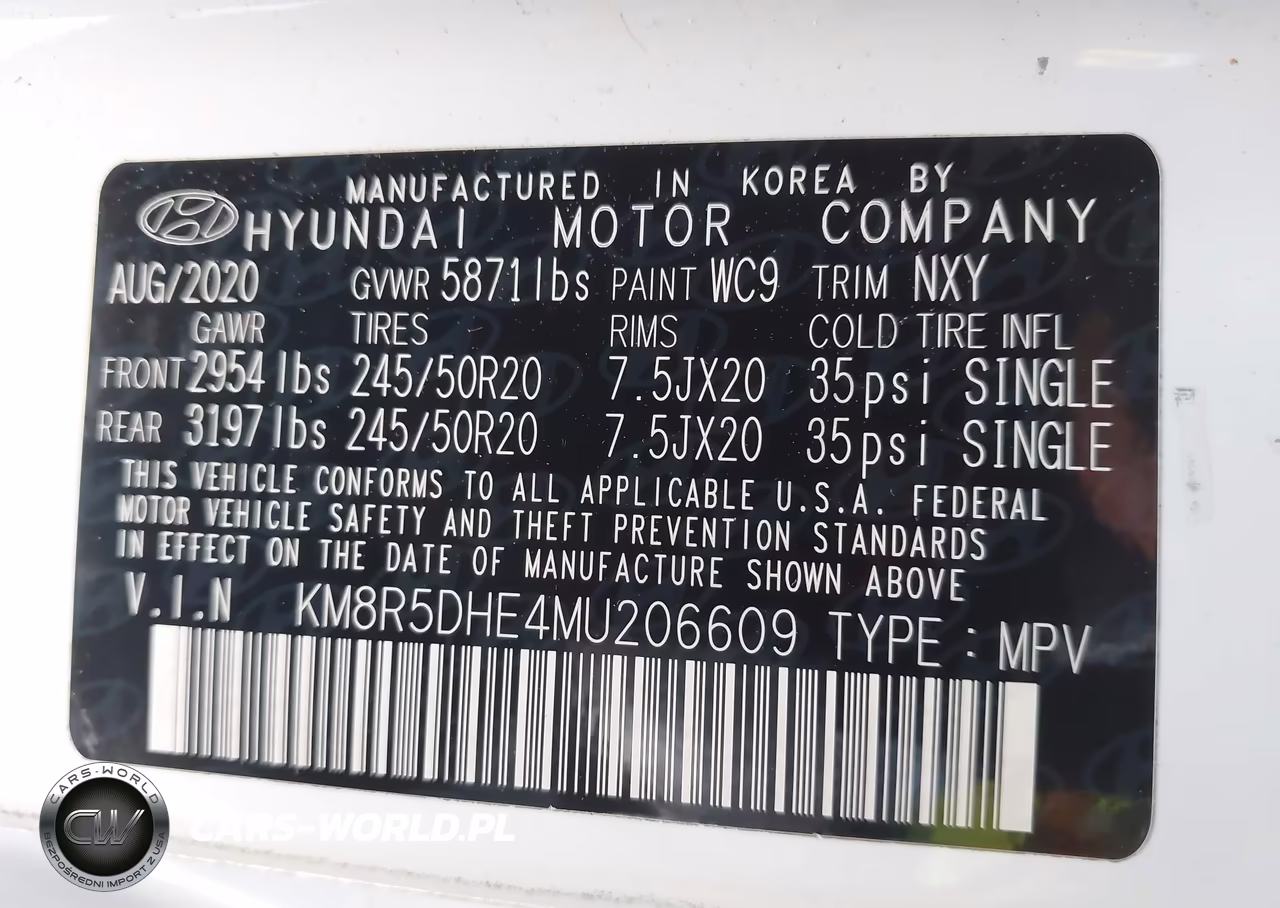2021 Hyundai Palisade Limited VIN:KM8R5DHE4MU206609 - 9