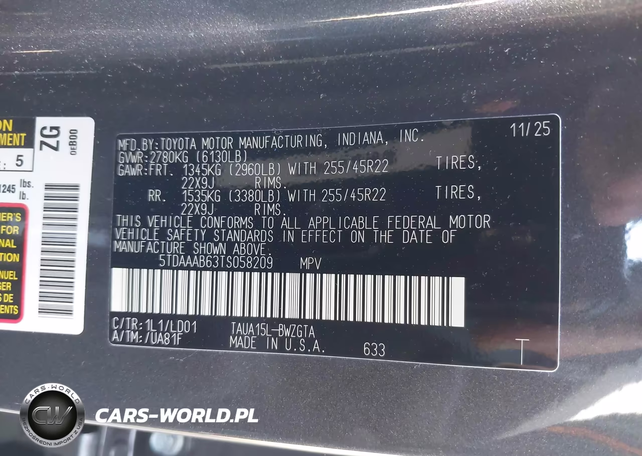2026 Lexus Tx 350 Luxury VIN:5TDAAAB63TS058209 - 9