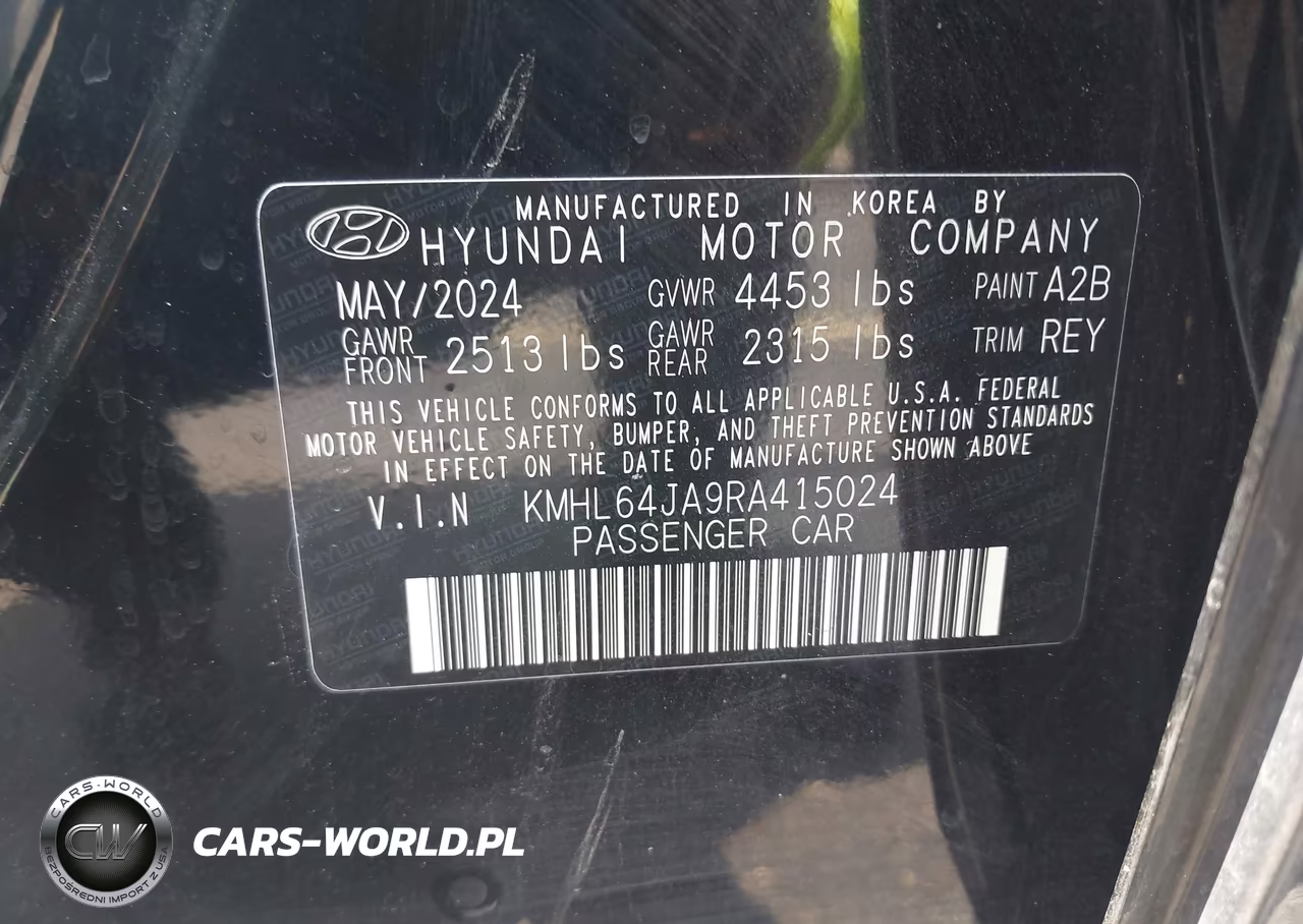 2024 Hyundai Sonata Sel VIN:KMHL64JA9RA415024 - 9