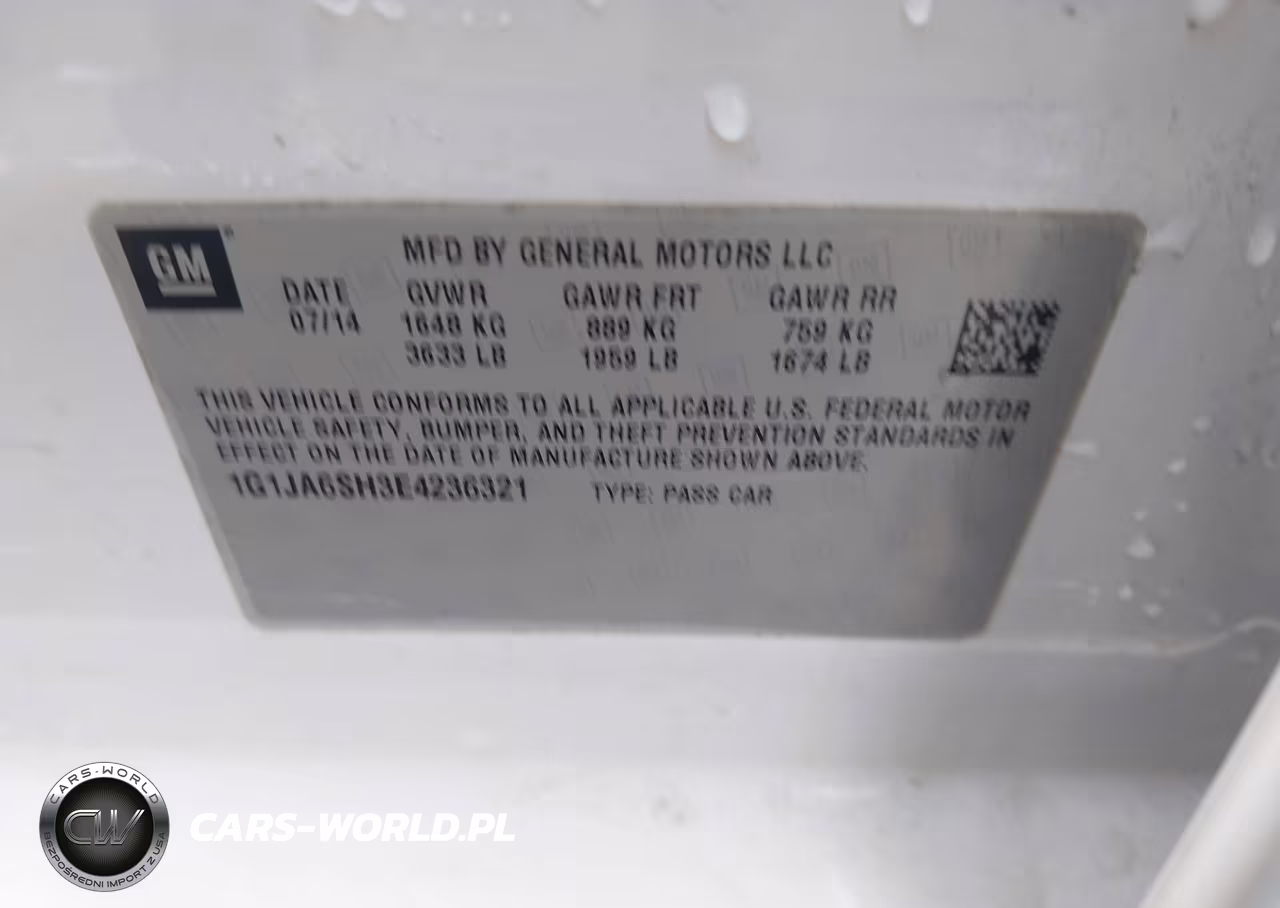 2014 Chevrolet Sonic Ls Auto VIN:1G1JA6SH3E4236321 - 9