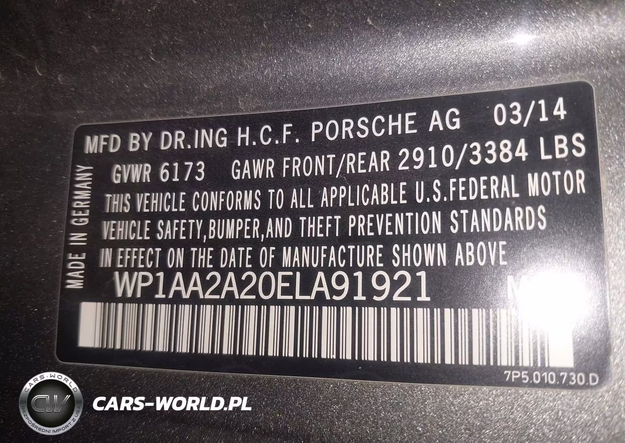 2014 Porsche Cayenne VIN:WP1AA2A20ELA91921 - 9