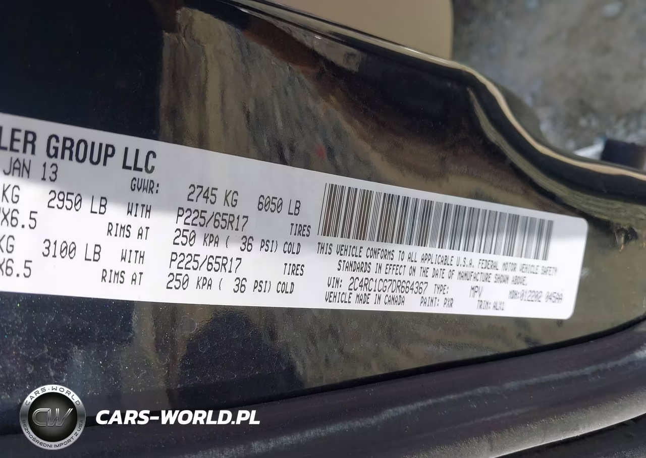 2013 Chrysler Town & Country Touring-L VIN:2C4RC1CG7DR664367 - 9
