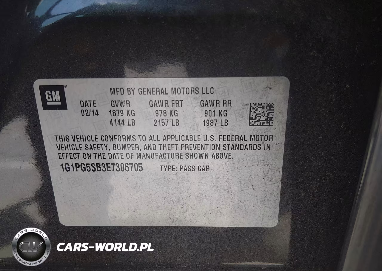 2014 Chevrolet Cruze Ltz VIN:1G1PG5SB3E7306705 - 9