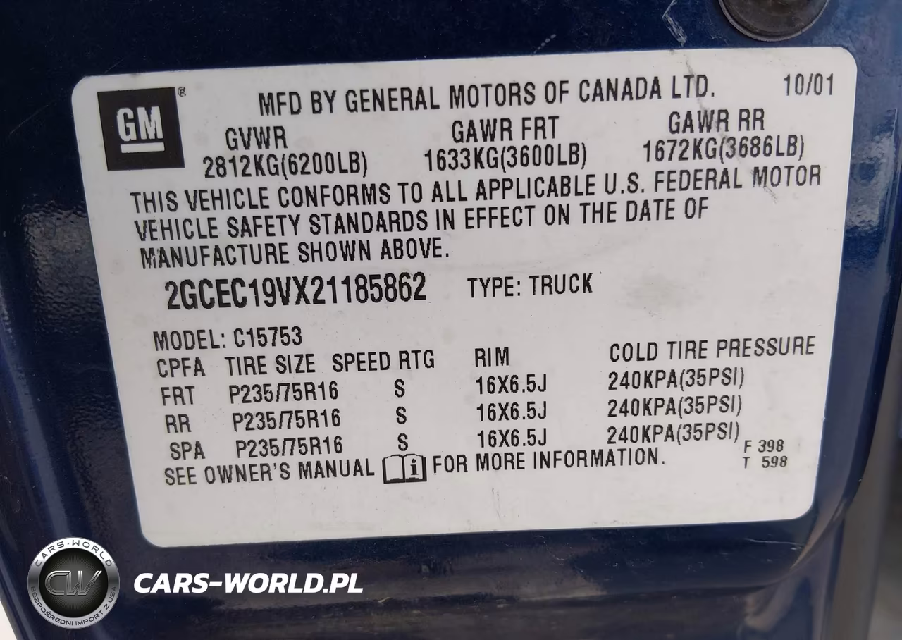 2002 Chevrolet Silverado 1500 Ls VIN:2GCEC19VX21185862 - 9