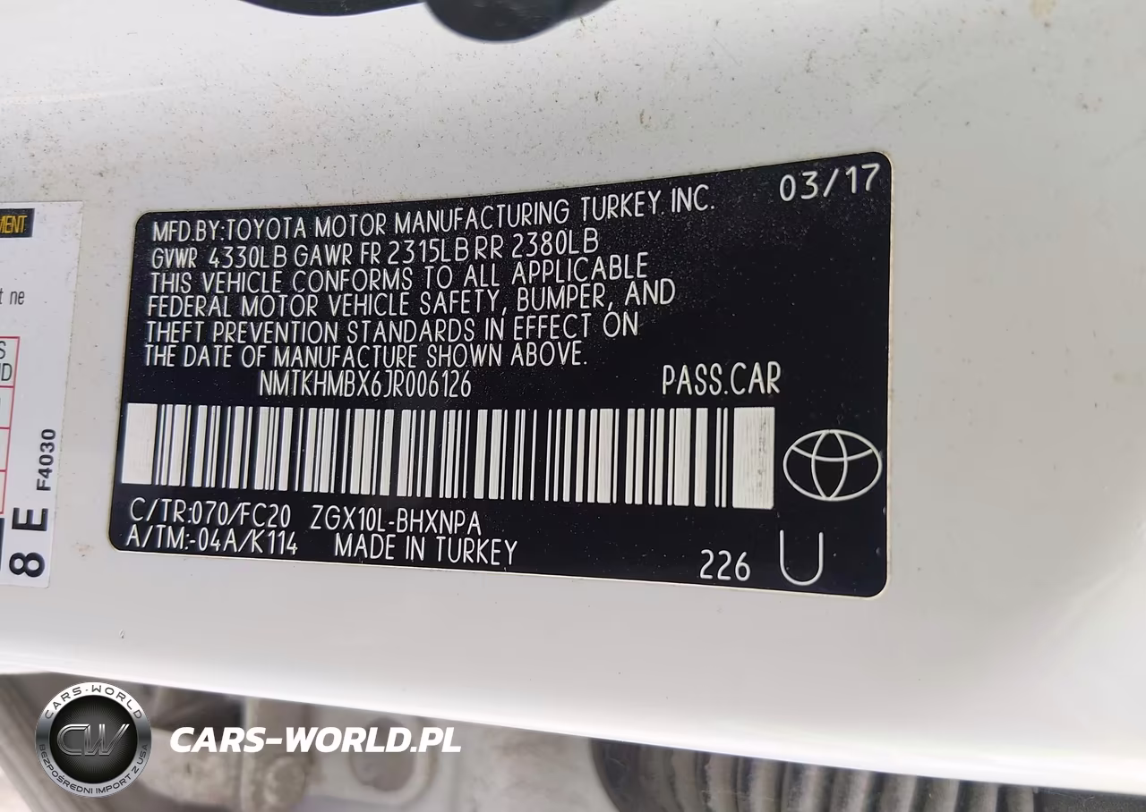 2018 Toyota C-Hr Xle Premium VIN:NMTKHMBX6JR006126 - 9