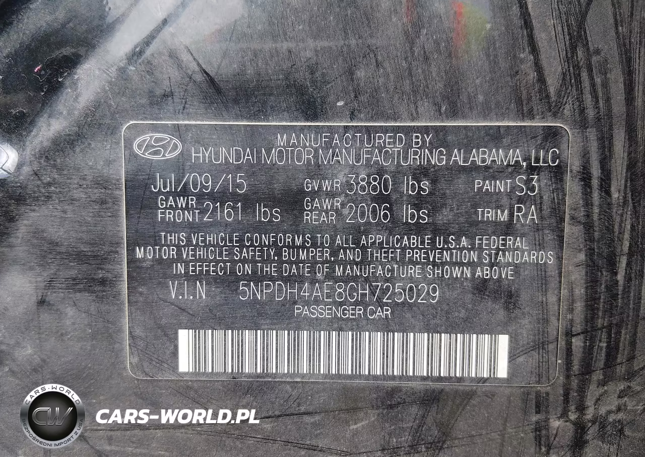 2016 Hyundai Elantra Se VIN:5NPDH4AE8GH725029 - 9