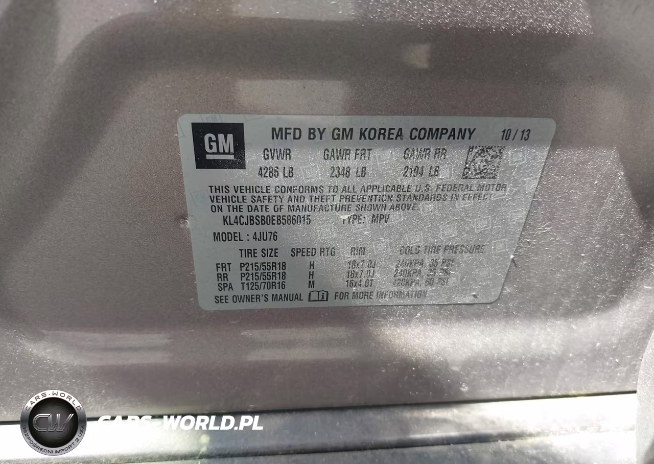2014 Buick Encore Convenience VIN:KL4CJBSB0EB586015 - 9