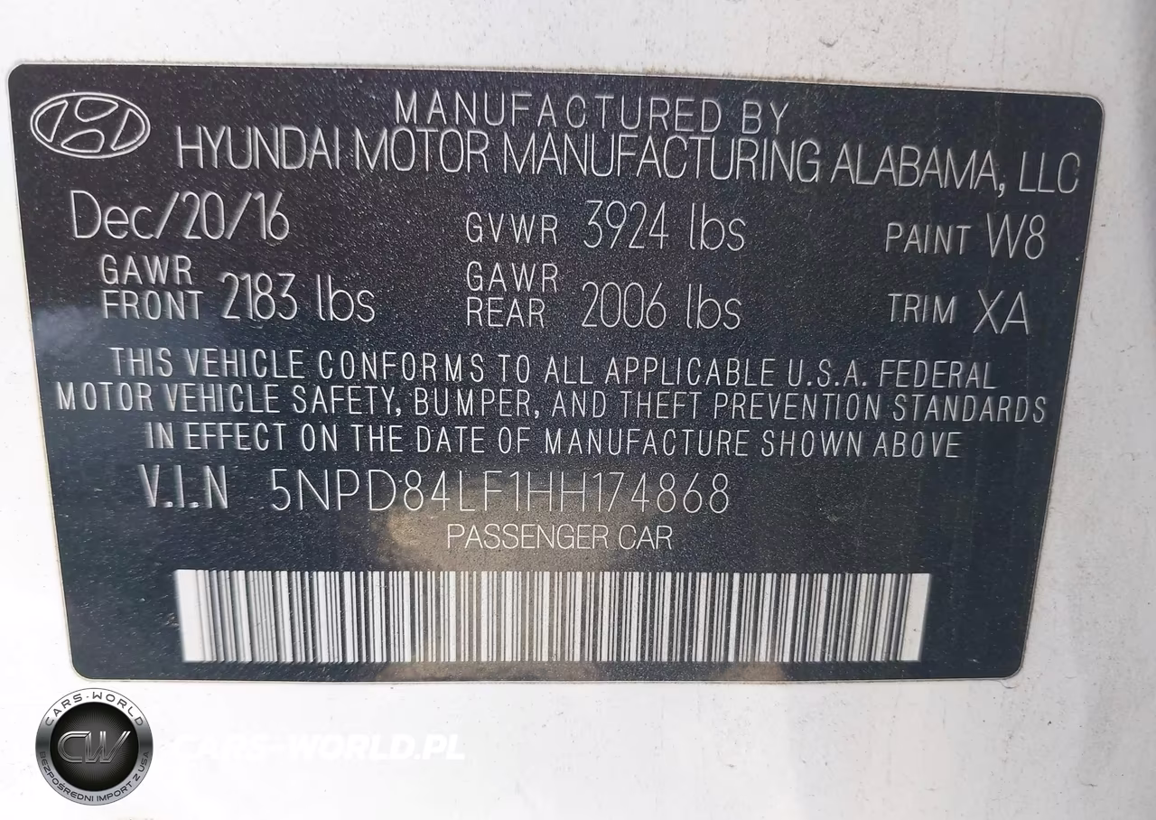2017 Hyundai Elantra Se VIN:5NPD84LF1HH174868 - 9