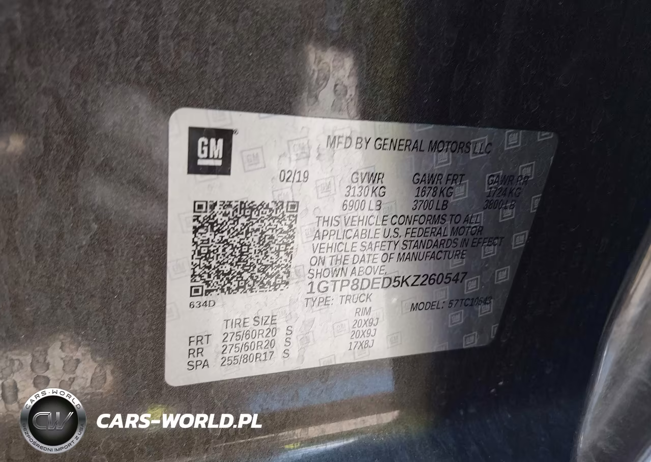 2019 GMC Sierra 1500 Slt VIN:1GTP8DED5KZ260547 - 8