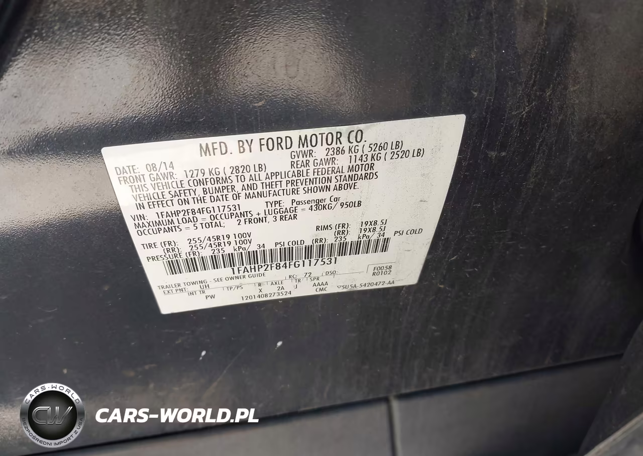 2015 Ford Taurus Limited VIN:1FAHP2F84FG117531 - 9