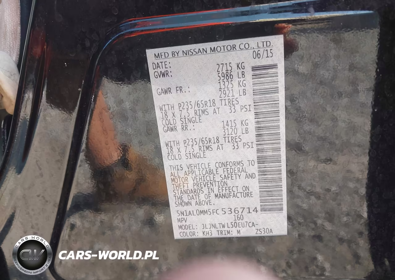 2015 Infiniti Qx60 VIN:5N1AL0MM5FC536714 - 9