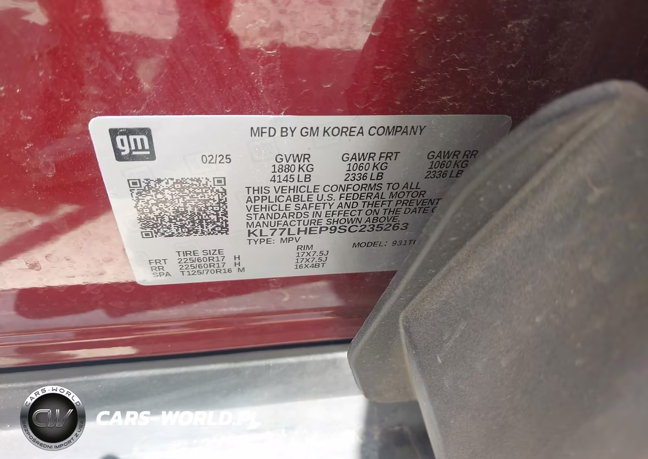 2025 Chevrolet Trax Fwd Lt VIN:KL77LHEP9SC235263 - 9