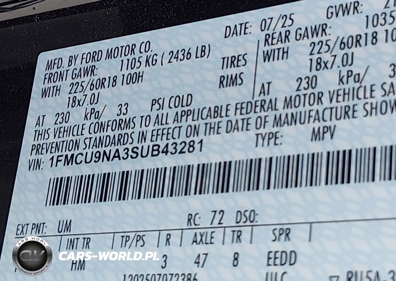 2025 Ford Escape St-Line Select VIN:1FMCU9NA3SUB43281 - 9