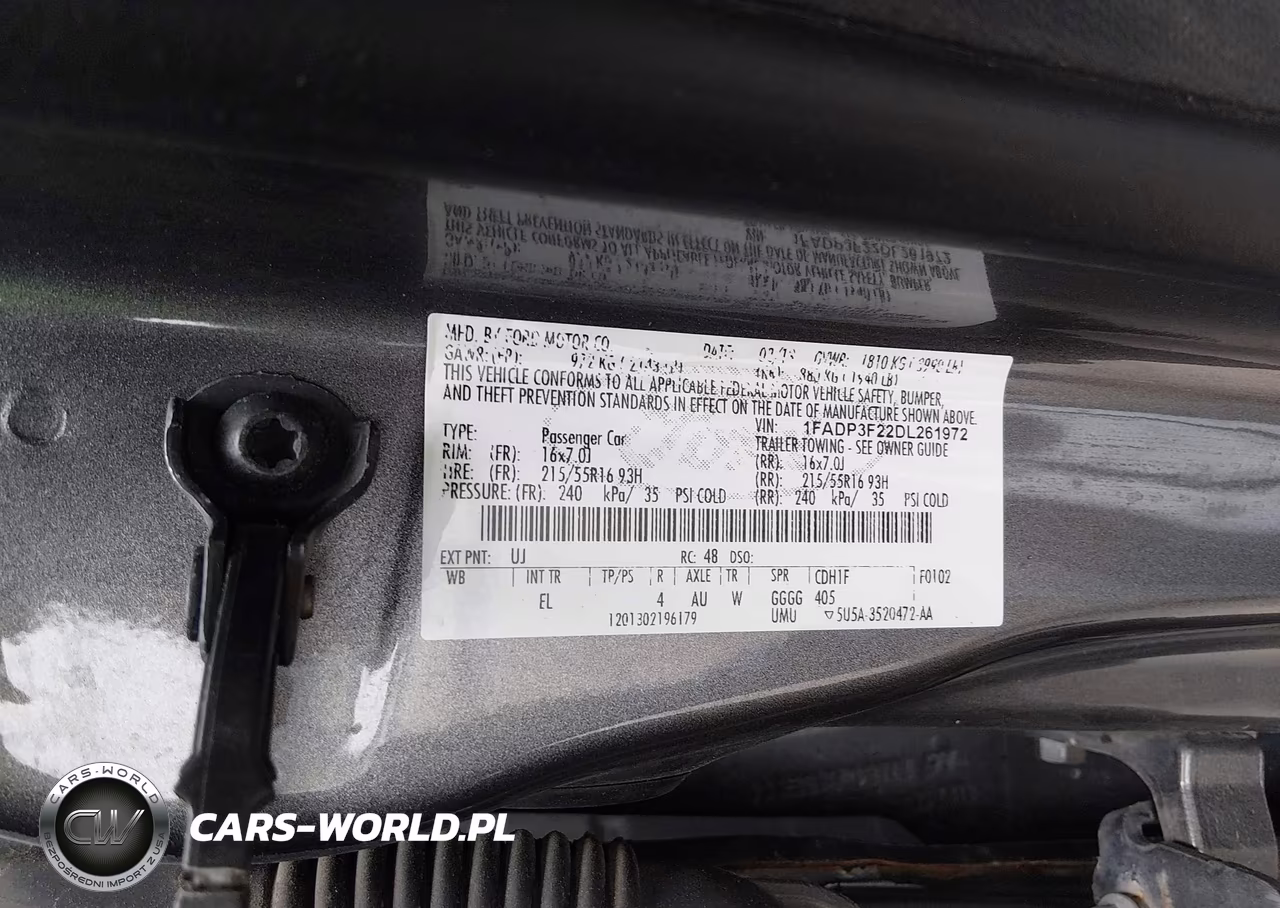 2013 Ford Focus Se VIN:1FADP3F22DL261972 - 9