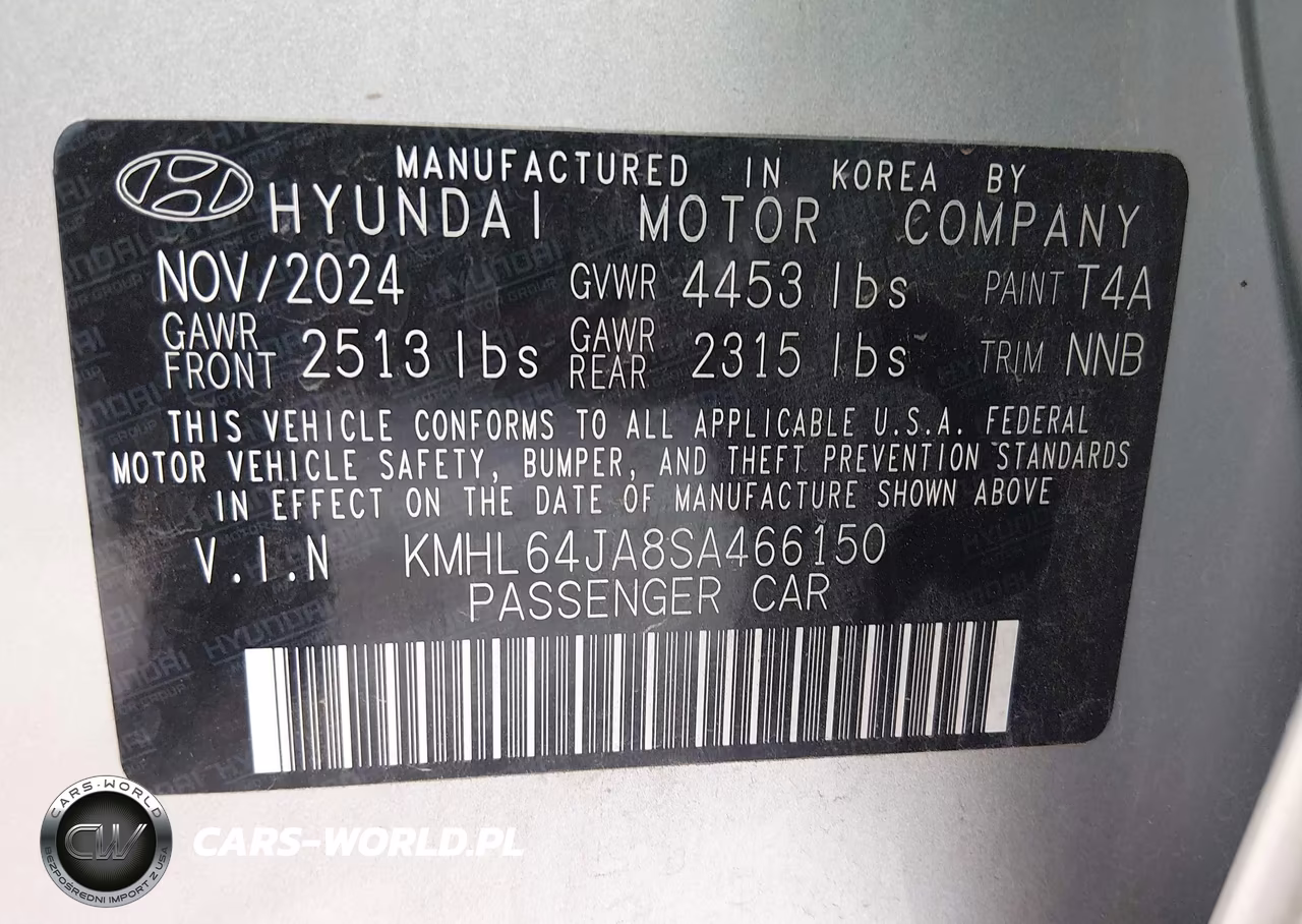 2025 Hyundai Sonata Sel VIN:KMHL64JA8SA466150 - 9