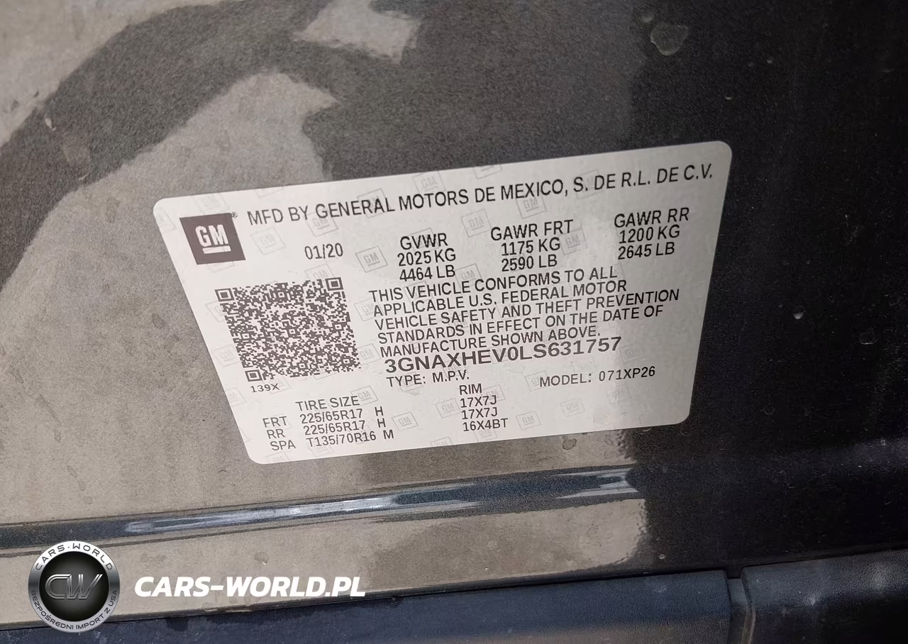 2020 Chevrolet Equinox Fwd Ls VIN:3GNAXHEV0LS631757 - 9