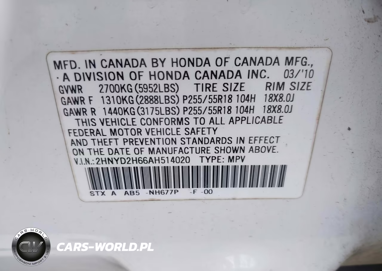 2010 Acura Mdx Technology Package VIN:2HNYD2H66AH514020 - 9