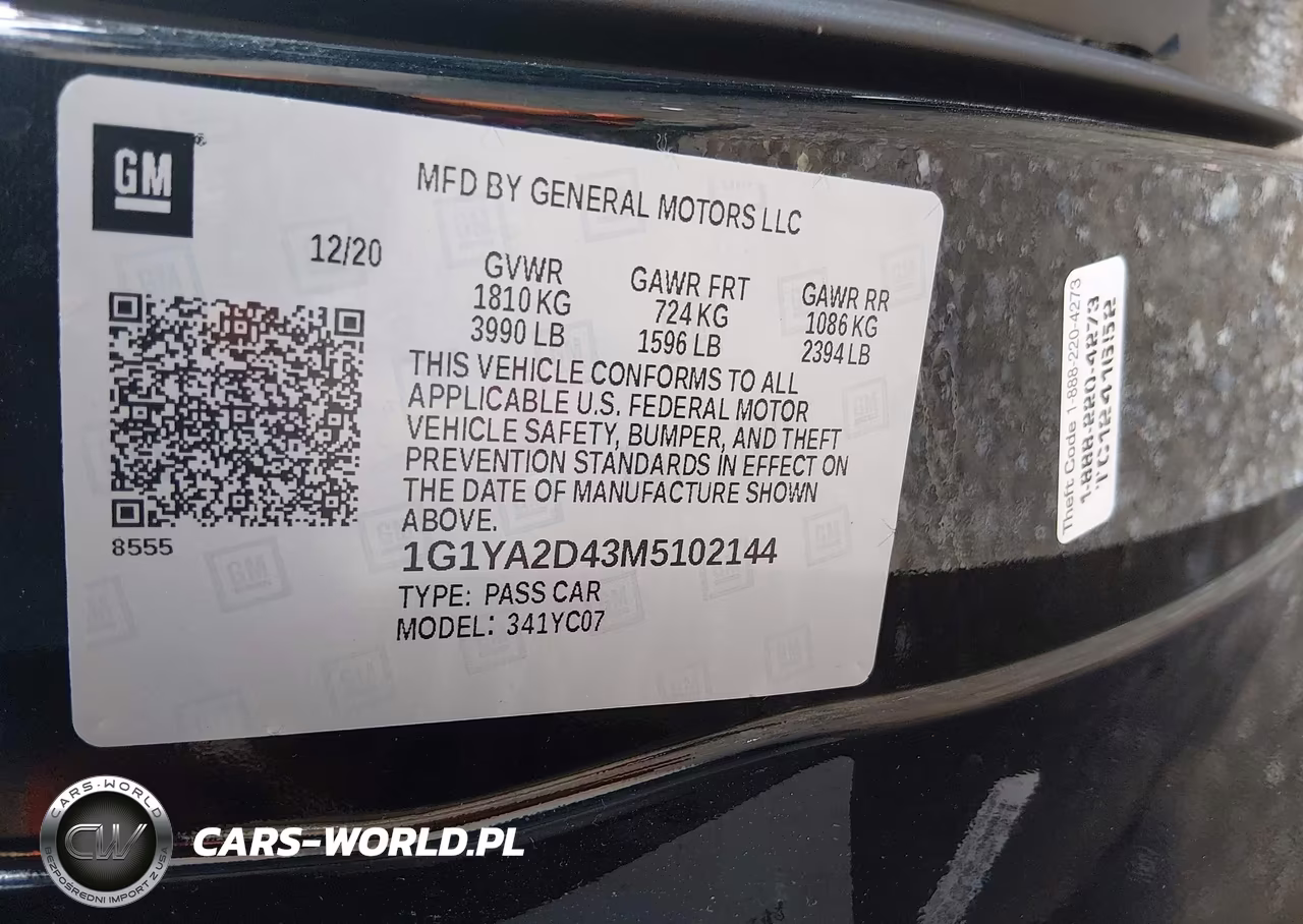 2021 Chevrolet Corvette Stingray Rwd 1Lt VIN:1G1YA2D43M5102144 - 9